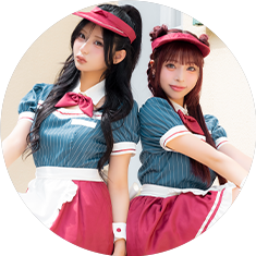 アメリカンレトロメイドコスプレ