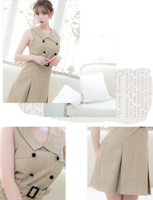 トレンチドレスディテール画像