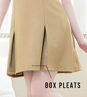 ジップ襟付きドレスディテール2