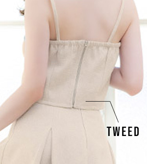 レザーセットアップドレスディテール2