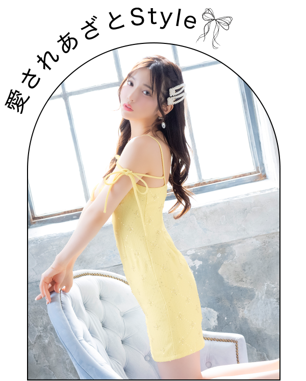 キャミソールコードデザインドレスイメージ画像