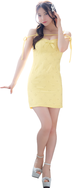 キャミソールコードデザインドレスイメージ画像