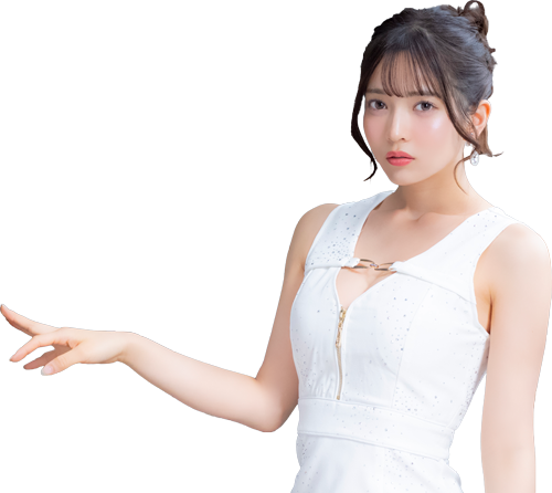 谷間チェーン裾フリルドレスイメージ画像