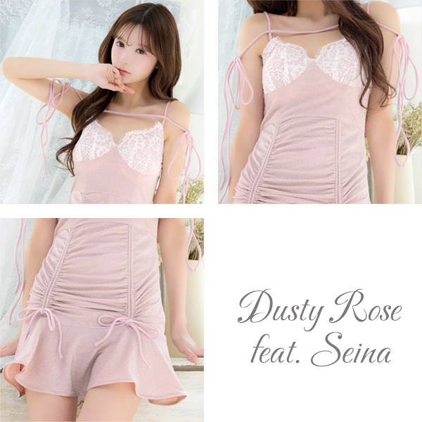 キャミソールコードドレスディテール画像