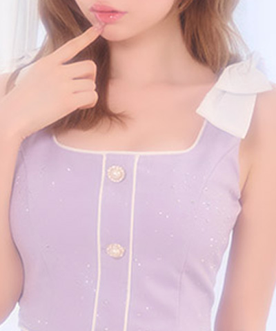 ラベンダーリボンショルダードレスディテール画像