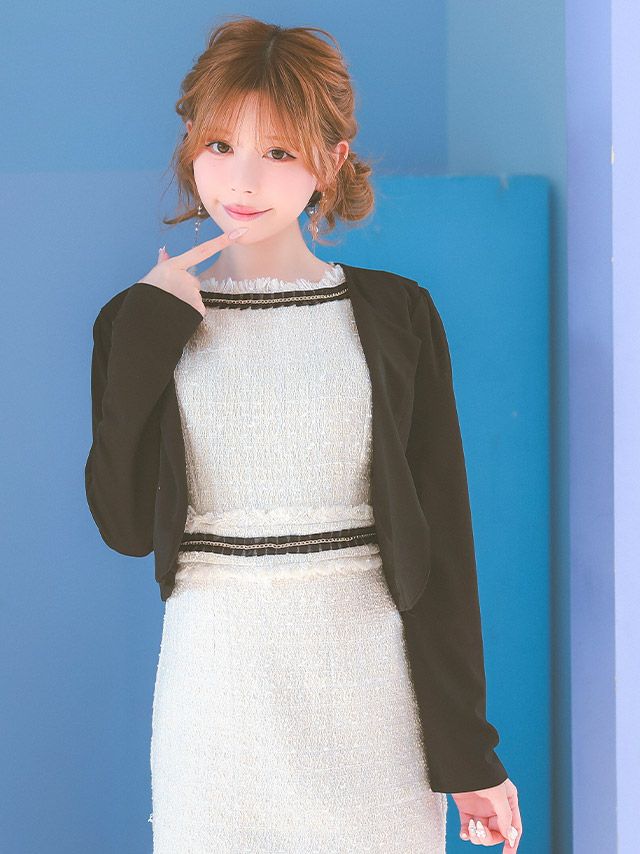 レース素材のボレロ