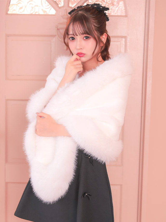 シフォン素材のショール