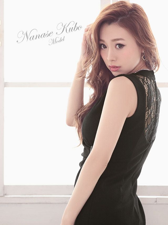 イメージ画像2 キャバドレス 安い Tika ティカ 杉山佳那恵着用 カシュクール デザイン 透け レース タイト ミニドレス レッド ブルー ブラック Mサイズ キャバ ドレス タイトドレス ミニ 膝丈 可愛い 通販