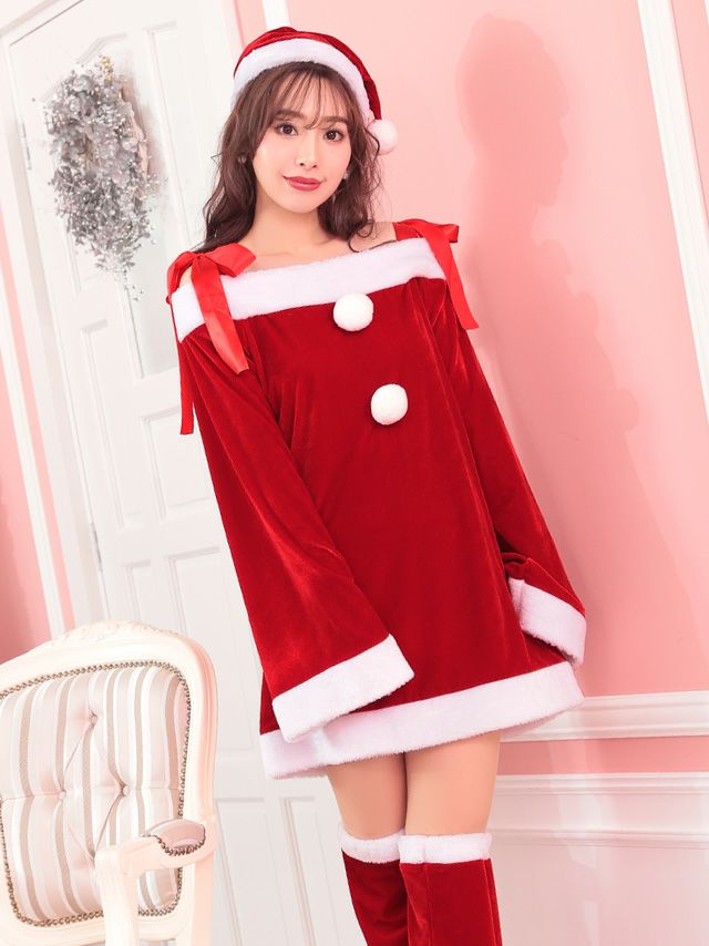 イメージ画像4 リボンストラップオフショルサンタコス