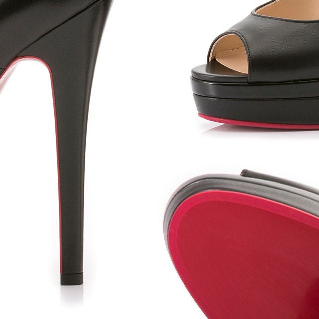 キャバヒール イメージ1 ワンカラーシンプルオープントゥハイヒールパンプス