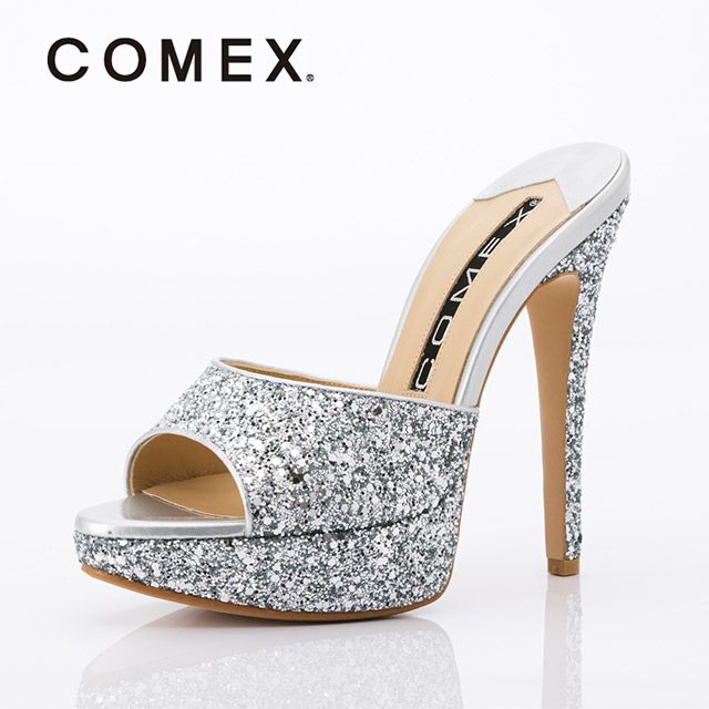 キャバヒール メイン画像 グリッターキラキラハイヒールサンダル