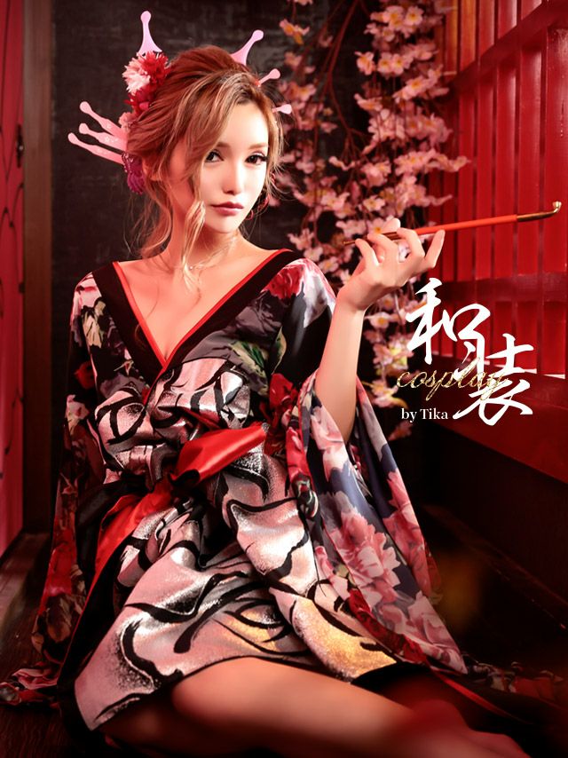 コスプレ衣装 華麗和テイスト花魁コスプレロングドレス