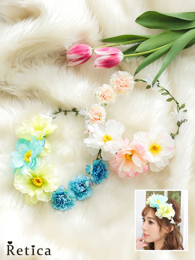 花冠大輪フラワーヘッドアクセサリー