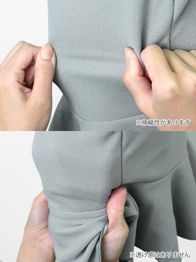 イメージ画像9 Tika S?/Lサイズ 黒崎みさ着用 編み上げフリルレースマーメイドラインミニドレス  3サイズ展開 /レディース/キャバドレス【キャバ嬢 キャバクラ キャバドレス ドレス ラウンジ スナック ナイトワーク お水】