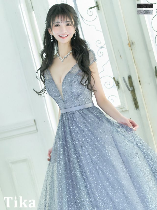 Aラインロングドレス | キャバドレス通販 TIKA(ティカ)【公式】