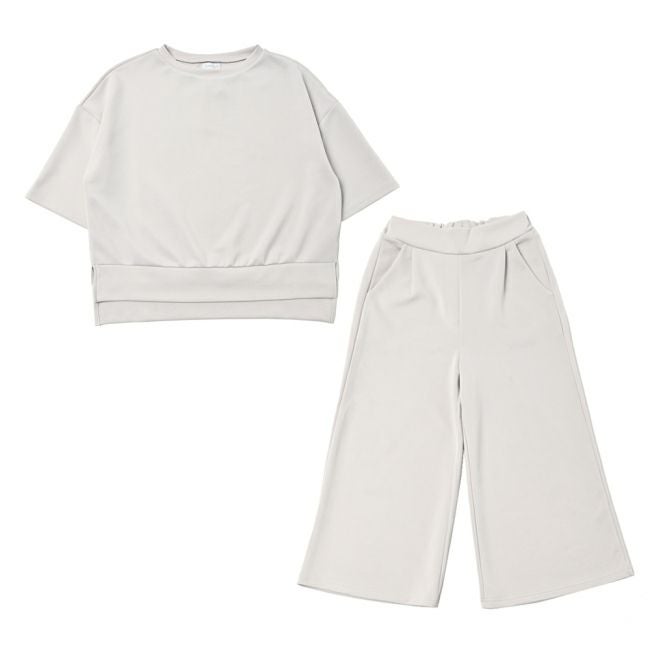 イメージ画像10 ルームウェア 部屋着 パジャマ ダンボールニット ガウチョパンツ上下セット