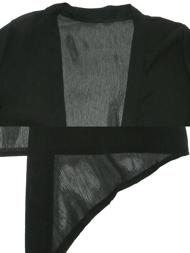 イメージ画像7 シンプル五分袖ワンカラーボレロ