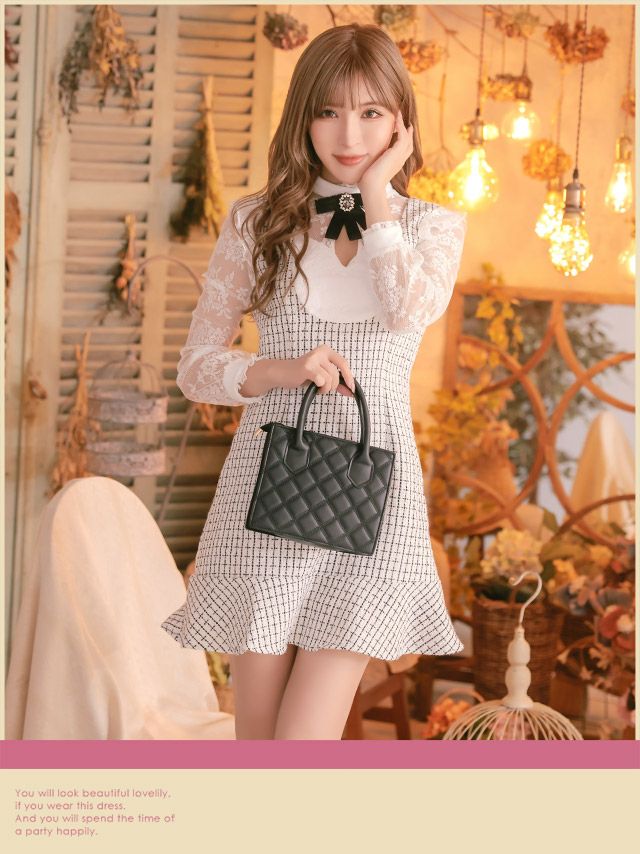 鞄 バッグ ミニバッグ ショルダーバッグ ハンドバッグ 肩がけ 小さめ Tika ティカ サテンスカーフ付き2Wayミニトートバッグ