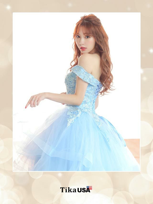 キャバドレス ロングドレス マキシ丈 Aライン バースデー イベント Tika ティカ オフショルダーエレガントビジュー刺繍バックスピンドルゴージャスラメロングインポートドレス