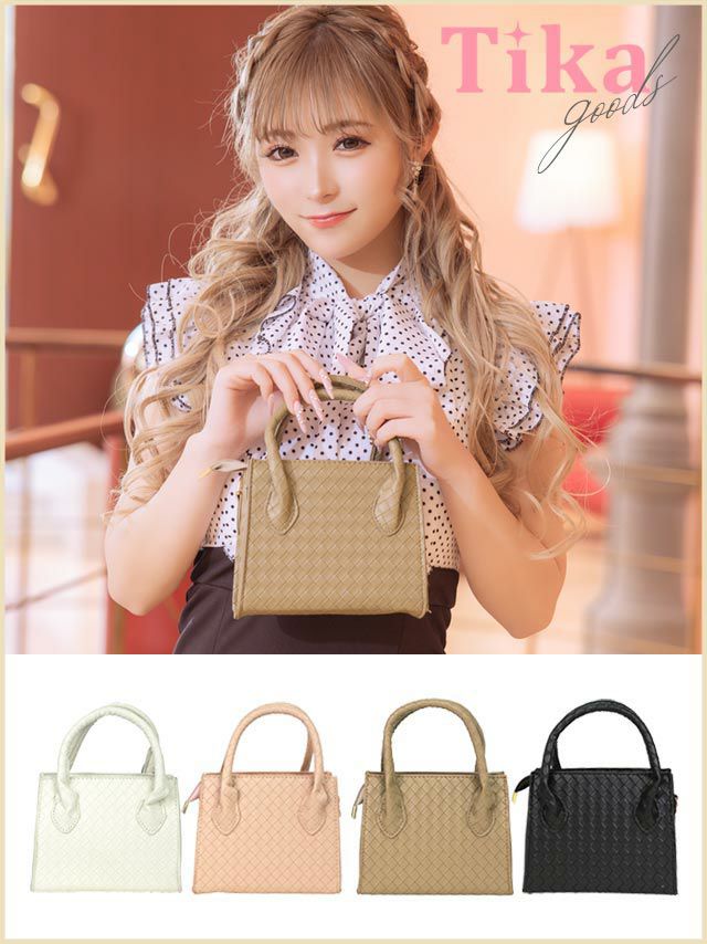 バッグ 鞄 ミニバッグ ハンドバッグ トートバッグ 小さめ 大容量 ショルダーバッグ Tika ティカ ミニケース付き2Wayミニバッグ