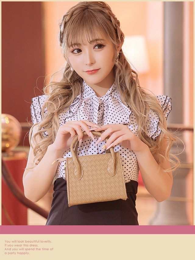 バッグ 鞄 ミニバッグ ハンドバッグ トートバッグ 小さめ 大容量 ショルダーバッグ Tika ティカ ミニケース付き2Wayミニバッグ