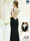 キャバドレス ロングドレス Angel-R エンジェルアール 高級バックフラワーダイヤデザインビジュータイトロングドレス