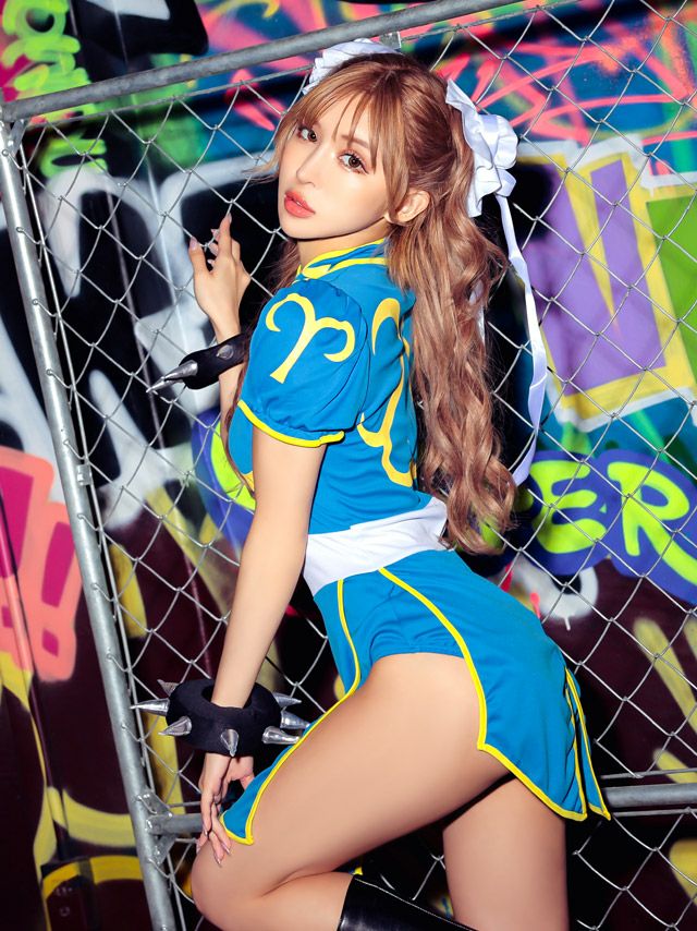 コスプレ] ストリートファイター個性春麗キャラクター [4点セット