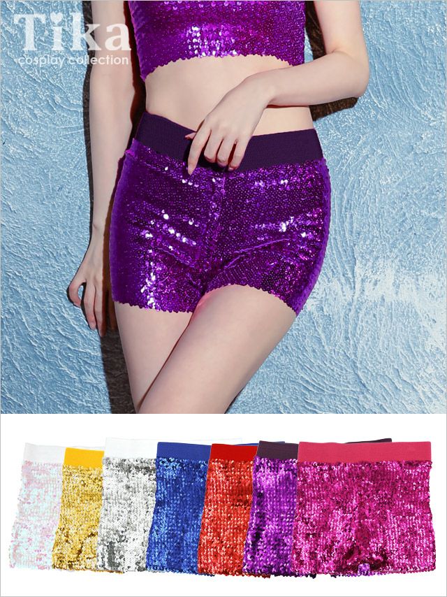 コスプレ 小物 スパンコール付きショートパンツ