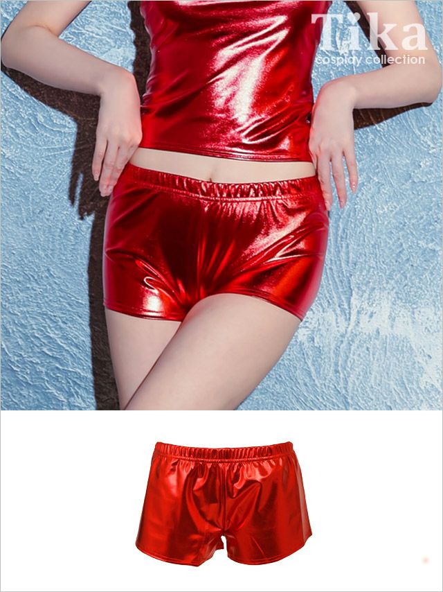 コスプレ 単品 ショートパンツ パンツ ズボン ダンス 衣装 ショー 仮装 小物 メタリックホットパンツ