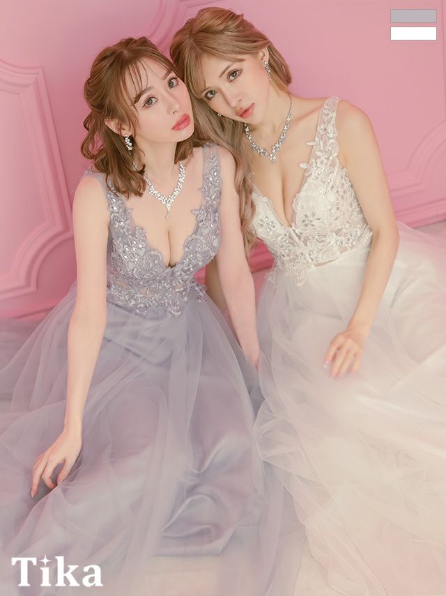 Aラインロングドレス | キャバドレス通販 TIKA(ティカ)【公式】
