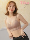 下着 補正下着 ランジェリー ブラジャー 盛りブラ バストアップ Tika ティカ フックアイ付きノンワイヤー安定カップブラ