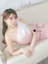 Anella アネラ ワンショルダーウエストベルト膝丈タイト韓国ドレス (Sサイズ～Lサイズ) (森咲智美 キャバ韓国ドレス着用)