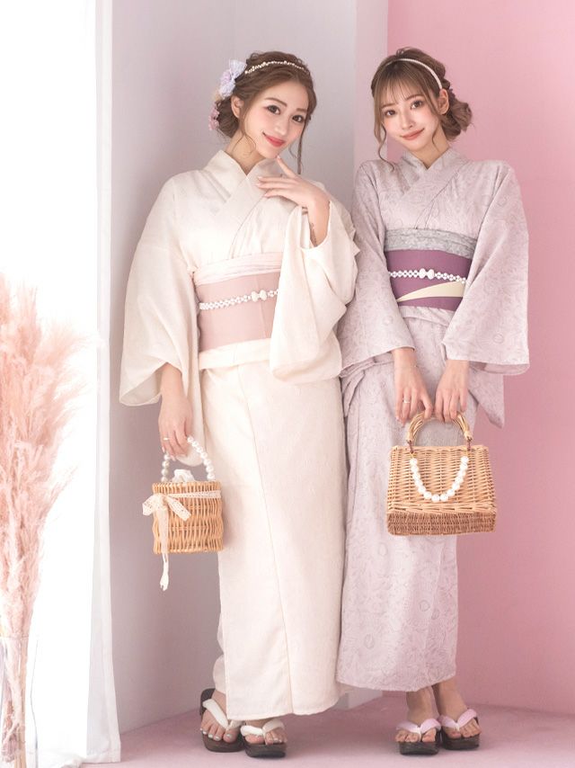 浴衣 レディース セット 高級 古典 レトロ Tika ティカ シフォンフラワーレース ゆかた3点セット