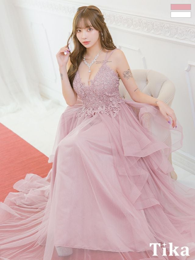 Aラインロングドレス | キャバドレス通販 TIKA(ティカ)【公式】