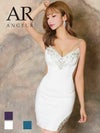 キャバドレス ミニドレス [Angel-R/エンジェルアール] 高級バストビジューラインくびれシースルーキャミソールタイトミニドレス