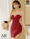 キャバドレス ミニドレス [Angel-R/エンジェルアール] 高級キャミソールくびれ背中ビジュータイトミニドレス