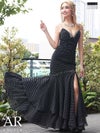 キャバドレス ロングドレス　[Angel-R/エンジェルアール] 高級キャバドレスマーメイドドット柄スリットタイトロングドレス