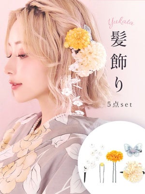 モデル着用 髪飾り