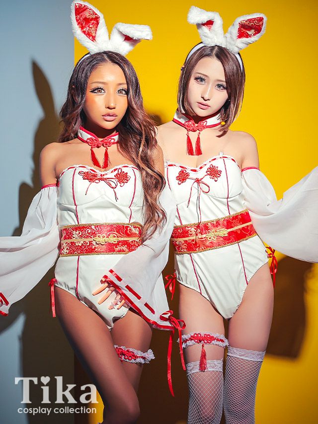 コスプレ] イースター 和装 ツイン 巫女バニー セクシー 個性