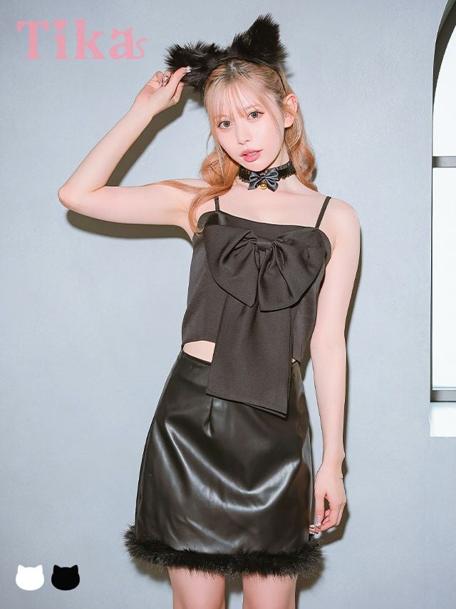 コスプレ ハロウィン 猫 衣装 仮装 キャット コスチューム 黒猫 白猫 アニマル 猫耳