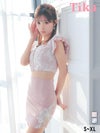 キャバドレス ミニ丈 大きいサイズ セットアップ タイト ミニドレス キャバクラ