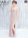 キャバドレス ロングドレス Angel-R エンジェルアール 　高級エレガントキャミソールラメビジュースリットタイトロングドレス