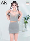 キャバドレス ミニドレス Angel-R エンジェルアール 　高級ホルターネック肩あきセットアップバタフライデザインタイトミニドレス