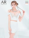 キャバドレス ミニドレス Angel-R エンジェルアール 　高級ホルターネック肩あきセットアップバタフライデザインタイトミニドレス