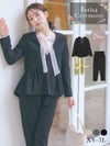 スーツ レディース セレモニー 入学式 卒業式 パンツ ジャケット ペプラム テーパードパンツ