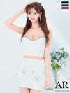 キャバドレス ミニドレス Angel-R エンジェルアール 　高級キャミソールセットアップビジューワンカラータイトミニドレス