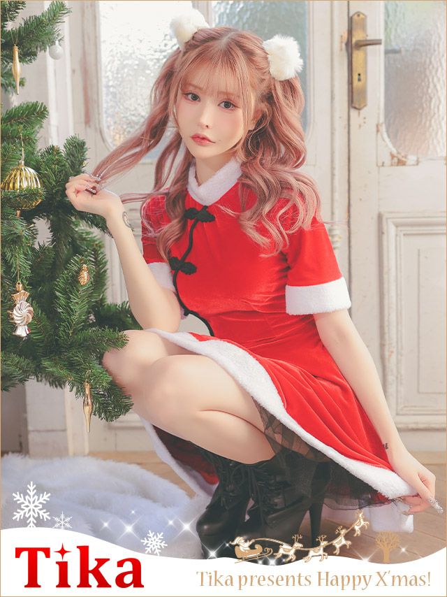 コスプレ サンタ クリスマス チャイナ 衣装 仮装 サンタクロース コスチューム