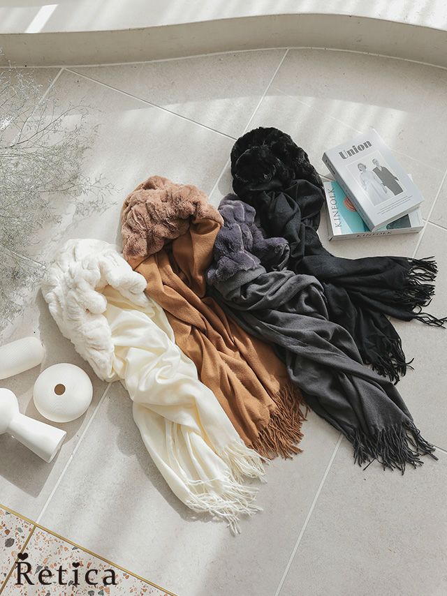 ショール 羽織り ボレロ フリンジ ニット ファー 結婚式 二次会 お呼ばれ カーディガン