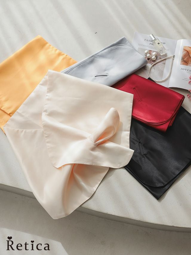 ショール パーティー 羽織り サテン 結婚式 二次会 披露宴 お呼ばれ ストール ワンカラー