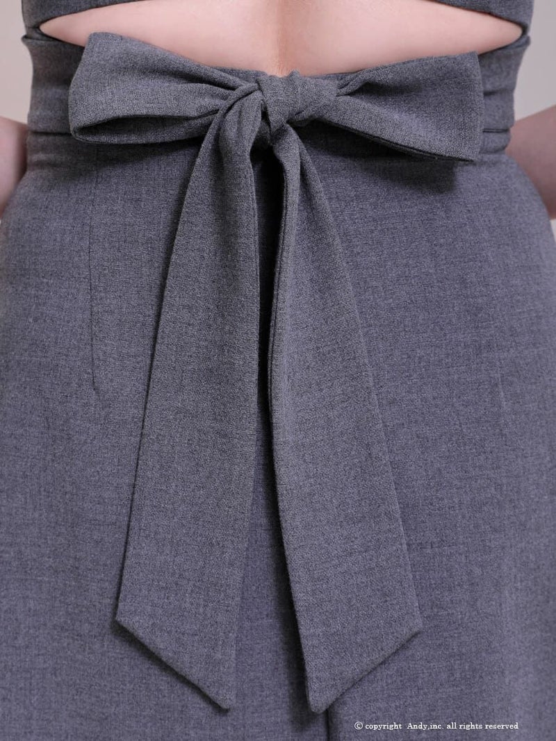 キャバドレス Andy アンディ 高級 ジップアップ金ボタン七部丈リボンプリーツタイトミニドレス